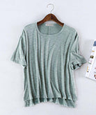 ｔシャツ レディース 半袖 カットソー ライトグレー