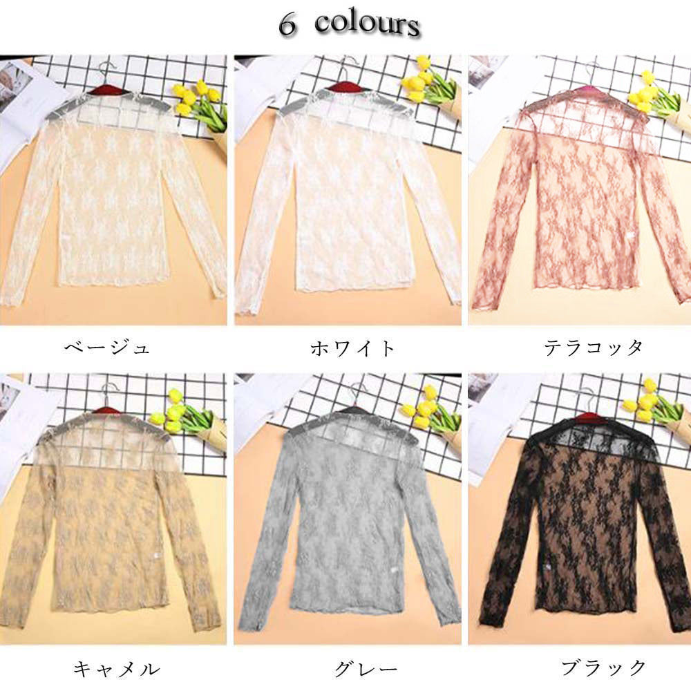 レース チュール トップス レディース 詳細画像30