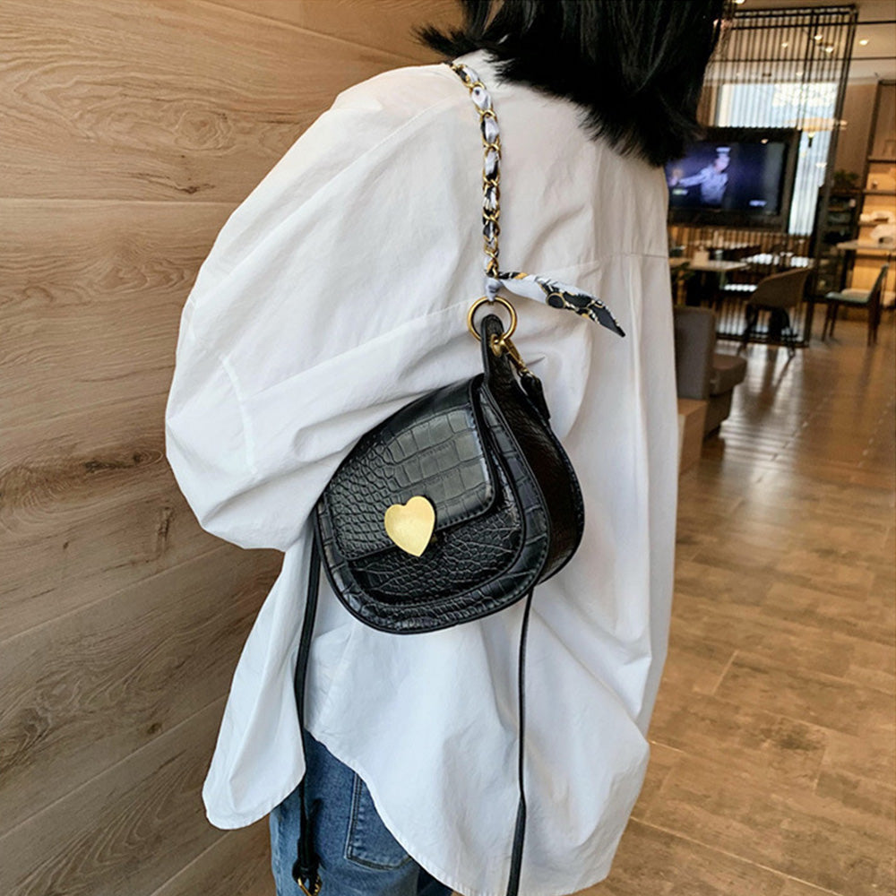 クロコ 型押し トートバッグ 小さめ 詳細画像7