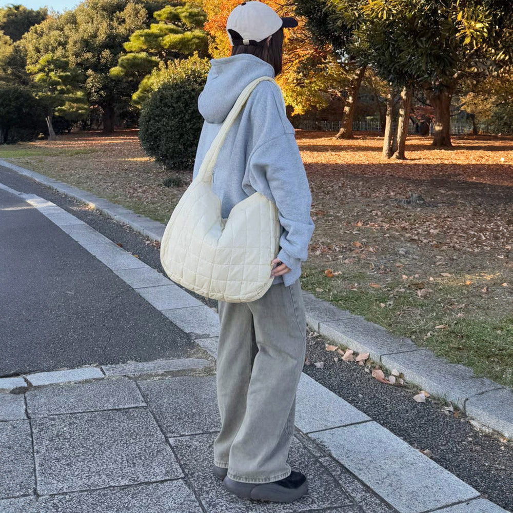 キルトショルダーバッグダウン風レディース 詳細画像13