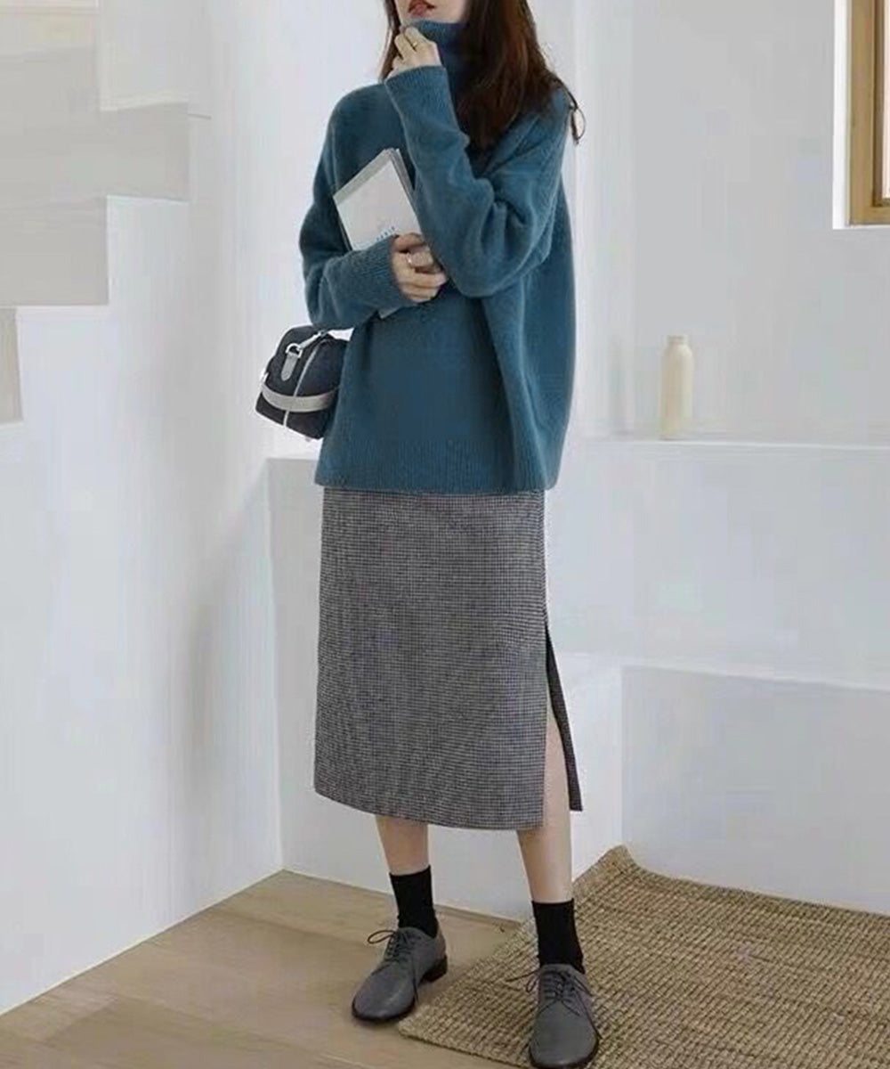 タートルネックニット レディース 秋冬服 詳細画像13