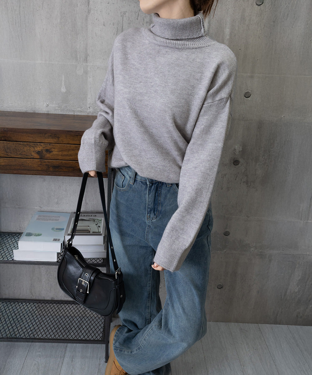 タートルネックニット レディース 秋冬服 詳細画像19