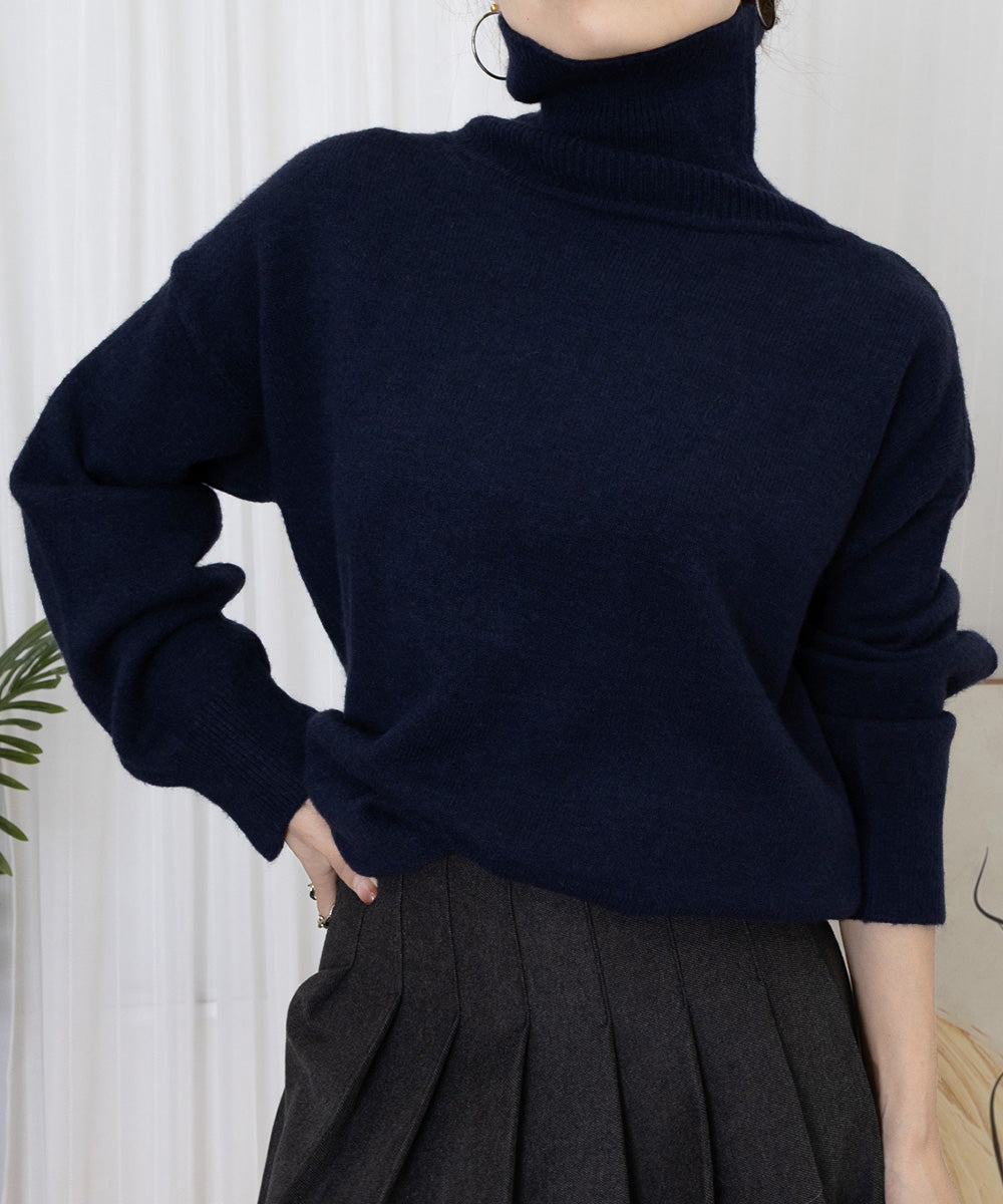 タートルネックニット レディース 秋冬服 詳細画像21
