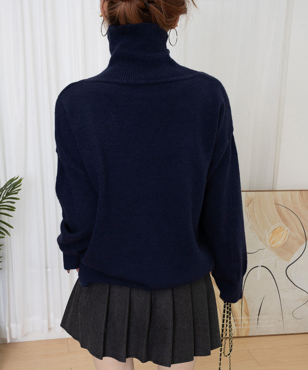タートルネックニット レディース 秋冬服 詳細画像24