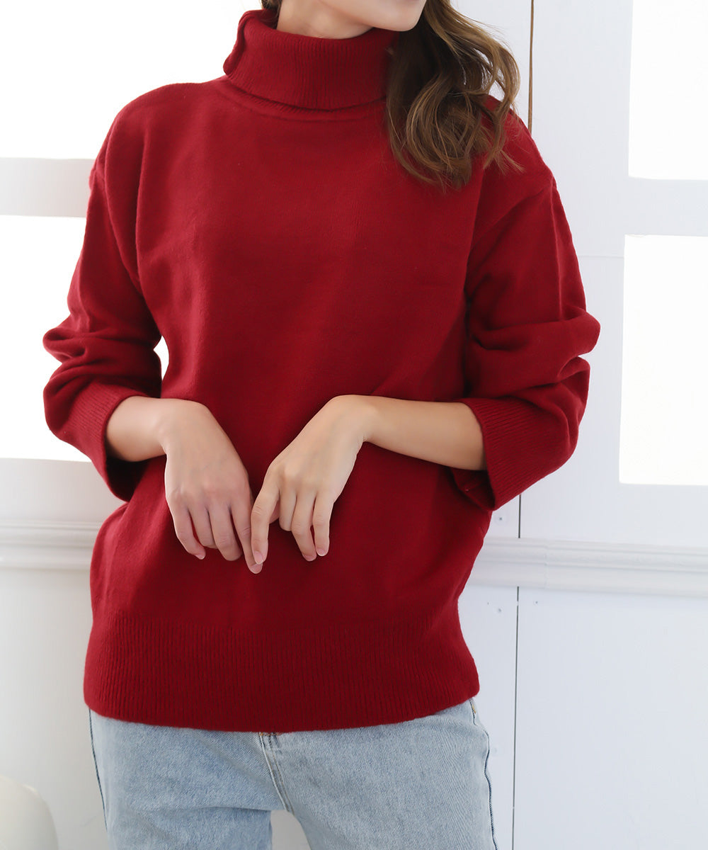 タートルネックニット レディース 秋冬服 詳細画像32