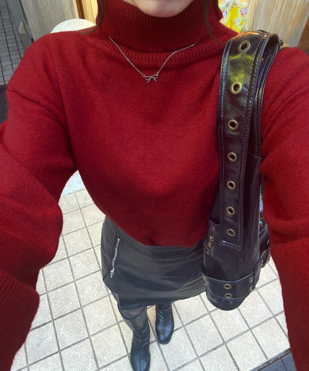 タートルネックニット レディース 秋冬服 詳細画像39