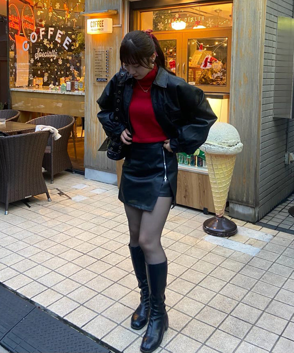 タートルネックニット レディース 秋冬服 詳細画像45