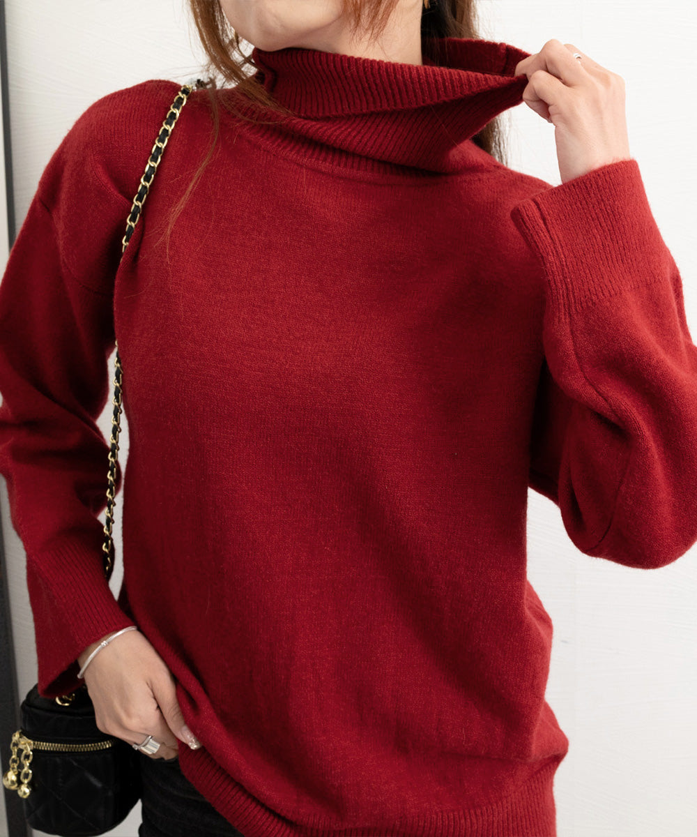 タートルネックニット レディース 秋冬服 詳細画像47