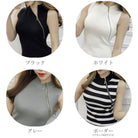 ノースリーブ ニット トップス